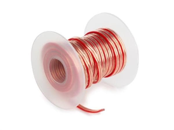 HQ-Power högtalarkabel, OFC, 2 x 1,50 mm², 15 m, transparent, perfekt för ljudöverföring