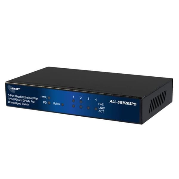 Industriell kopplare Allnet - ALL-SG8205PD Svart