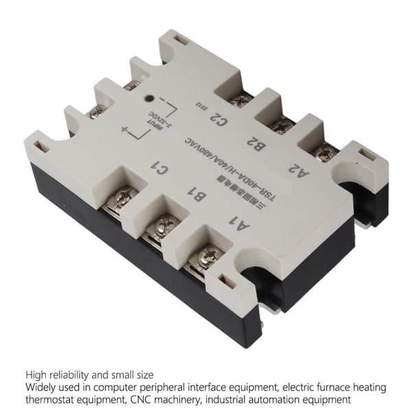 Solid State Relæ, 40A Maksimal Strøm, Tre Fase Support, Holdbar Solid State Design