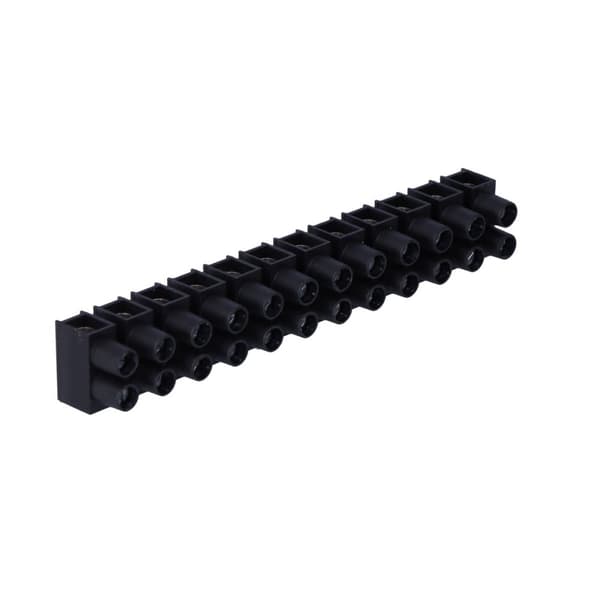 Klemme, gevindskåret, termoplastisk, LTA 12-10.0, sort