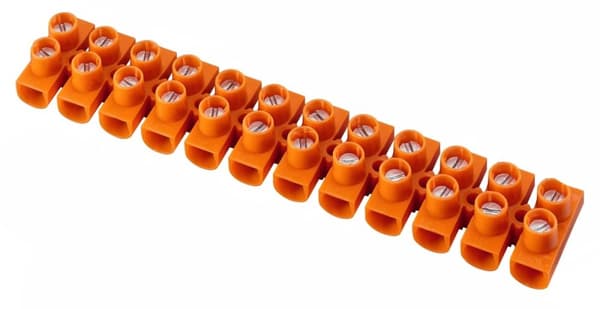 Termoplastisk gevindklemrække LTF12-16.0 orange, STANDARD
