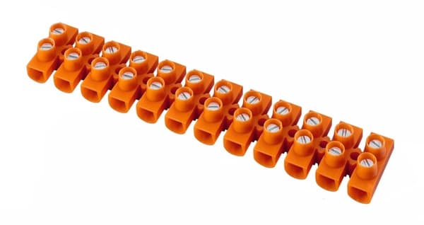 Termoplastisk gevindklemrække LTF12-10.0 orange, STANDARD