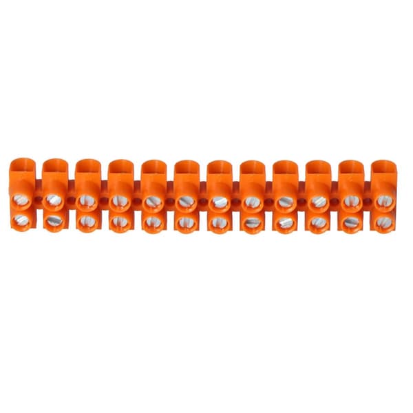 Termoplastisk gevindklemrække LTF12-2.5 orange, STANDARD