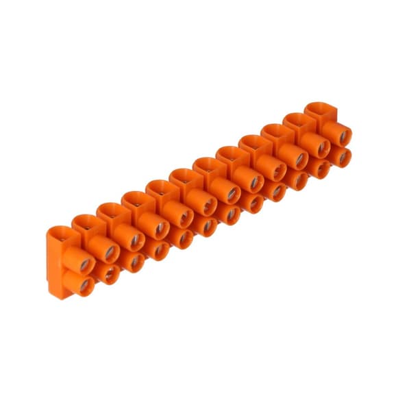 Termoplastisk gevindklemrække LTF12-2.5 orange, STANDARD
