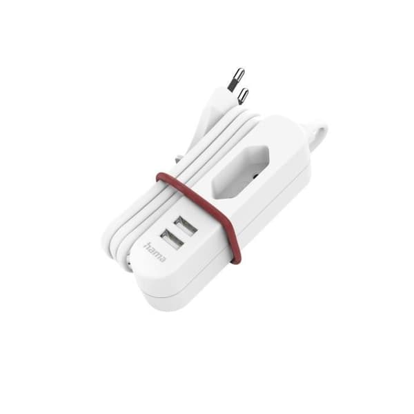 USB AV STRÖMFÖRSÖRJNING 1,9 M LÅNG KABEL OCH EURO-PLUGG, 2 USB-A, BLC H