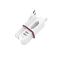 Miniatyrbild 3 av 3: USB AV STRÖMFÖRSÖRJNING 1,9 M LÅNG KABEL OCH EURO-PLUGG, 2 USB-A, BLC H