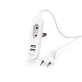 Miniatyrbild 1 av 3: USB AV STRÖMFÖRSÖRJNING 1,9 M LÅNG KABEL OCH EURO-PLUGG, 2 USB-A, BLC H