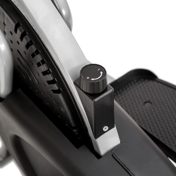 2 i 1 crosstrainer och motionscykel med LCD display - svart