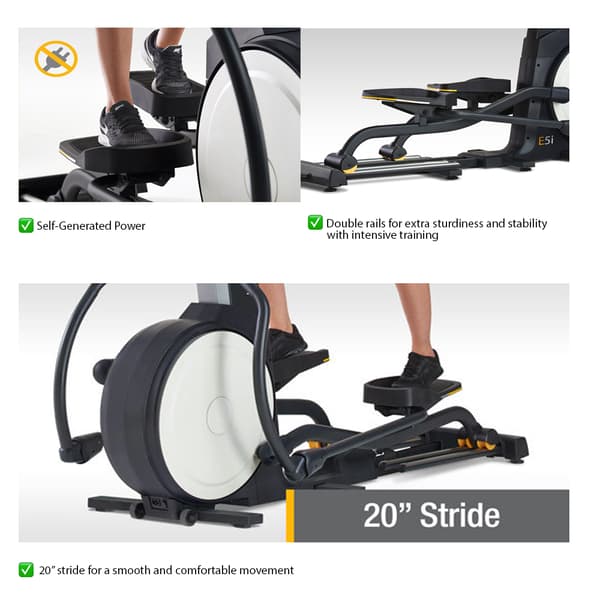 LifeSpan Fitness Professionel elliptisk crosstrainer E5i+ selvgenererende
