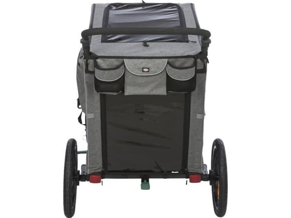 Trixie Bicycle trailer, L: 80 × 103 × 98/147 cm, grey/sage