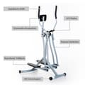 Miniatyrbild 3 av 11: Rootz Elliptical Trainer - Silver, Svart - Stål, Abs, Eva - 37,79 cm x 23,62 cm x 59,84 cm