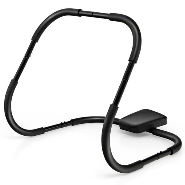 AB-træner, bærbar fitness crunch træningsudstyr, 28,5x28,5x25 tommer, sort/hvid