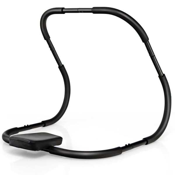 AB-træner, bærbar fitness crunch træningsudstyr, 28,5x28,5x25 tommer, sort/hvid