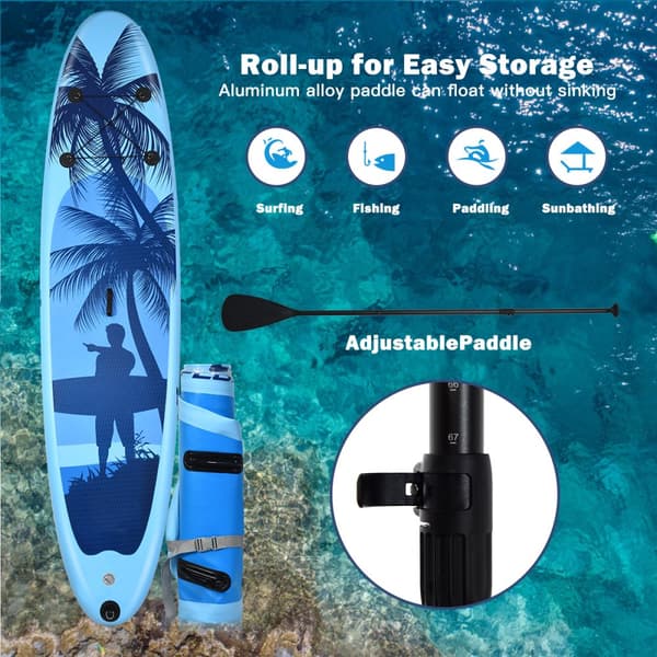 Uppblåsbar Stand Up Paddle Board, 305x76x16 cm