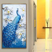Diamond painting 5D DIY diamant målning Påfågel stl.46*78cm