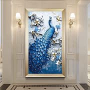 Diamond painting 5D DIY diamant målning Påfågel stl.40*62cm