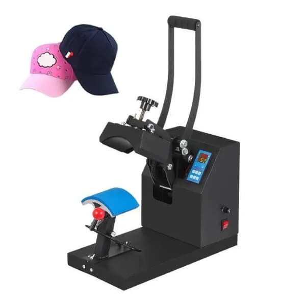 5,5 x 3,5 tum hatt värmepressmaskin, exakt digital styrning, enhetlig värmeöverföring, effektiv utskrift, lätt att använda