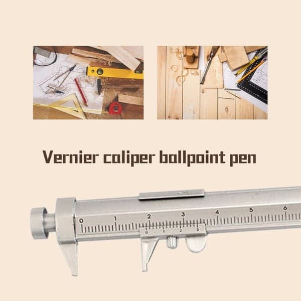 Multifunksjon Gel Blekk Penn Vernier Caliper Roller Ball Penn