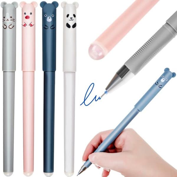 4-Pack - Raderbara Bläckpennor - Pennor - Djur
