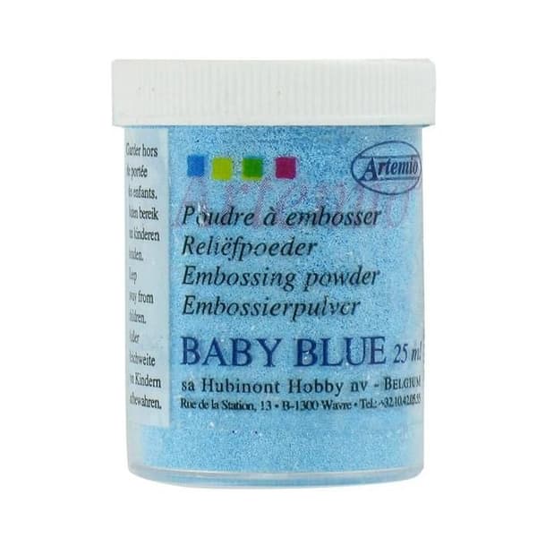 Reliefpulver - Artémio - Babyblå - Färg: Blå - Perfekt för skapelser