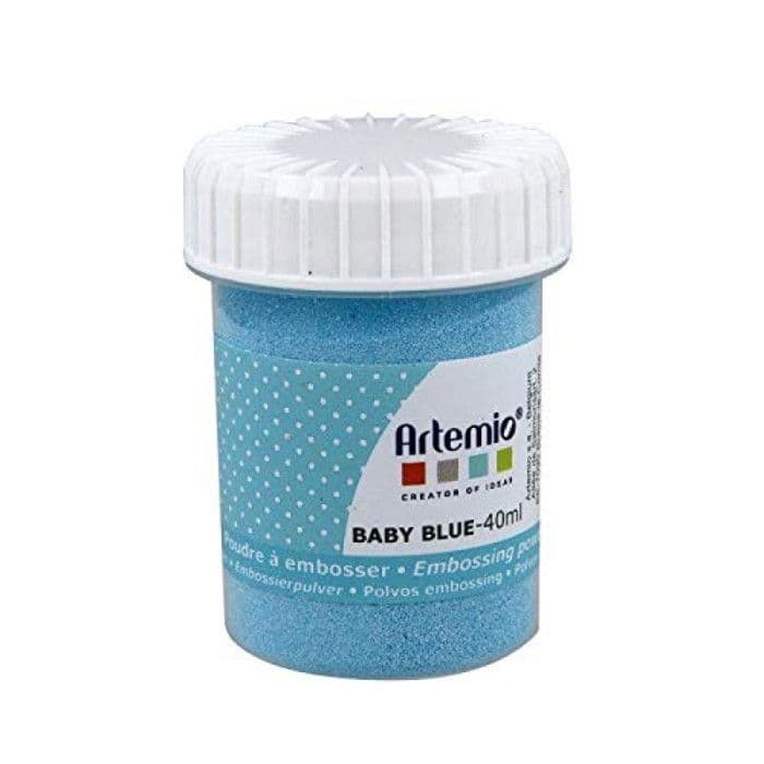 Relief embossing powder Baby Blue 40ml - Artémio Bleu