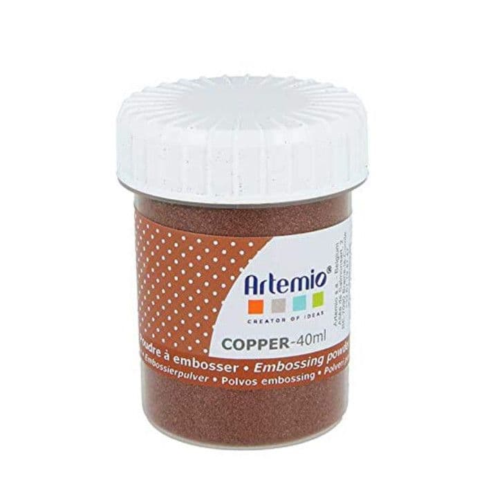 Reliefpräglingspulver Koppar 40ml - Artémio Koppar-brons