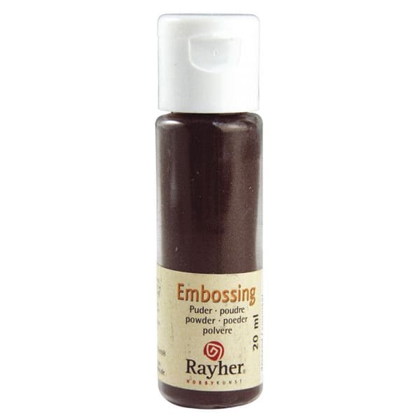 Präglingspulver, mörkbrunt, täckande, 20 ml flaska