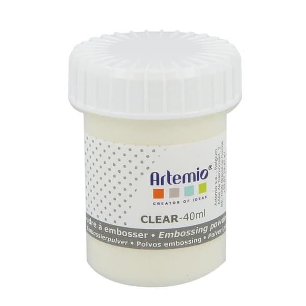 Reliefpulver för embossing - Artémio - Färglös - 40ml - Transparent - För vuxna