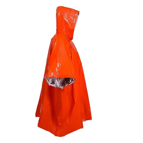 Utomhusnödregnrock - Överlevnadsverktyg för camping.