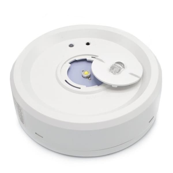 Nödbelysning 2,8 watt ytmonterad spot med batteri och utbytbar lins