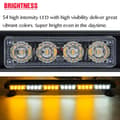 Miniatyrbillede 4 af 5: Strobe Light Bar, 54 højintensitets LED'er, 7 blinkmønstre,28 tommer