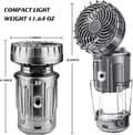 Miniatyrbillede 2 af 6: OBOSOE Solar Camping Lights, Telt Fan, Camping Lantern, Nød Håndholdt Hæng genopladelige LED telte Fan Desk Fan til udendørs kontor Rejsebil Hjem