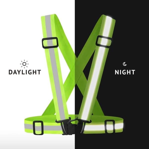 Reflexband godkända för motorcyklar och cyklar, fluorescerande gul