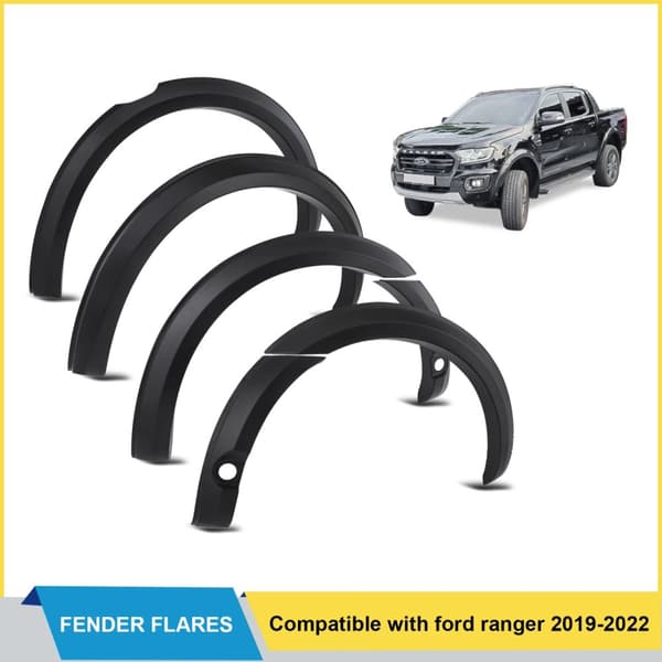 Mustat mustat lokasuojat Ford Rangerille, helppo asennus, 2015-2022 mallit.,2015-2018