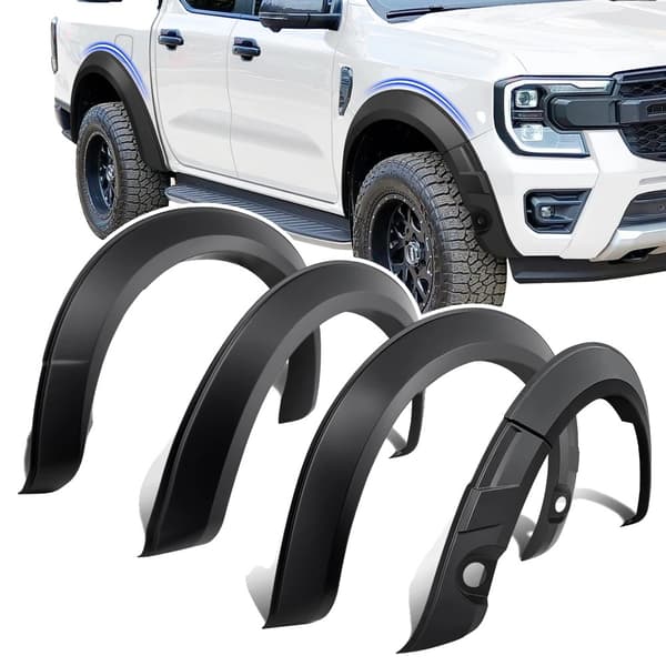 Ford Ranger Skärmvidare, Anpassade för 2022-2024 Modeller, 130mm Breddning,ingen sensorhål with sensor hole