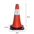 Miniatyrbild 2 av 2: Gummibas trafikkon 50 cm. Tror