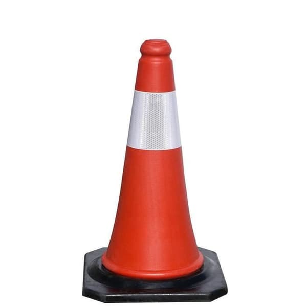 Gummibas trafikkon 50 cm. Tror