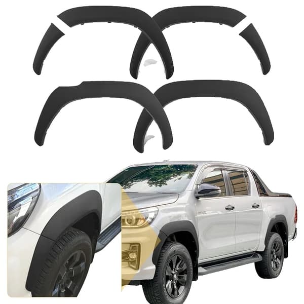 Bil Styling Skærmforøgere, Passer til Toyota Hilux Revo, Mudguards Inkluderet, hjulbue