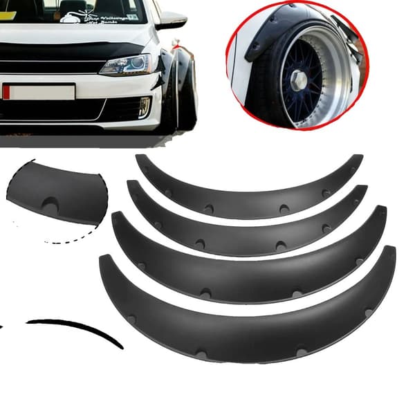 Bil Mudflaps, Universal pasform, Fleksible og Holdbare, Sort