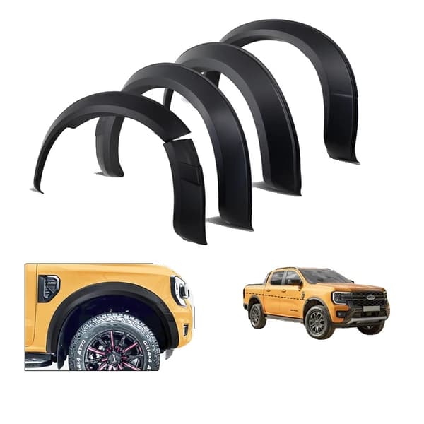 Bil Styling Skærmforøgere, Sort Farve, Til Ford Ranger, FR23FF301BK