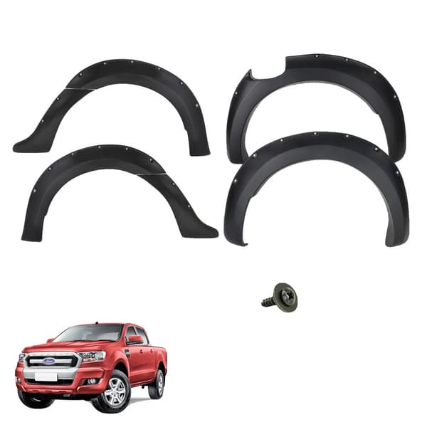 Fenderforlængere, med nitter, hjulbueforlængelse, fender flares
