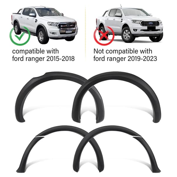 Fenderforstærkere, slankt design, mat sort finish, fender flares