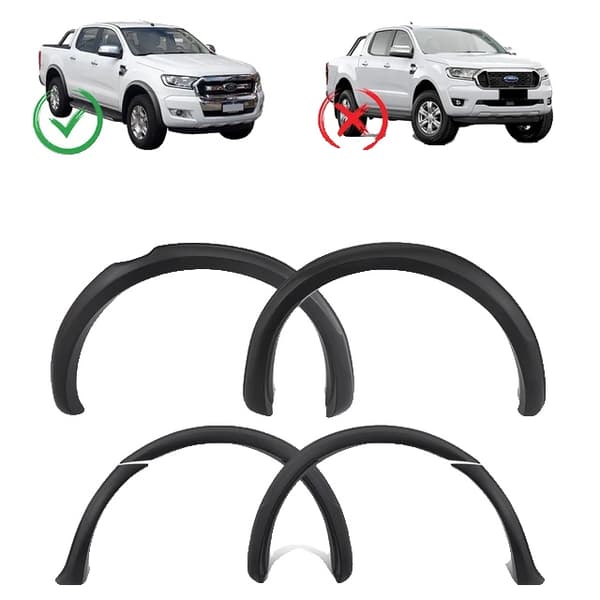 Fenderforstærkere, slankt design, mat sort finish, fender flares