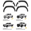 Miniatyrbillede 2 af 2: Toyota Hilux Muddkasser, Nem Installation, Mat Sort Finish, 2015-2024