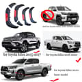 Miniatyrbillede 2 af 2: Toyota Hilux Skærmforøgere, Mat Sort, Sæt af 6, 2016-2023
