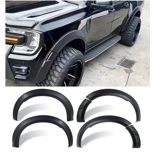 Ford Ranger Skärmvidare, Anpassade för 2022-2024 Modeller, 130mm Breddning,ingen sensorhål
