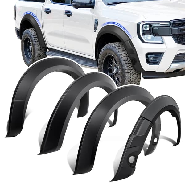 Ford Ranger Skärmvidare, Anpassade för 2022-2024 Modeller, 130mm Breddning,med sensorhål