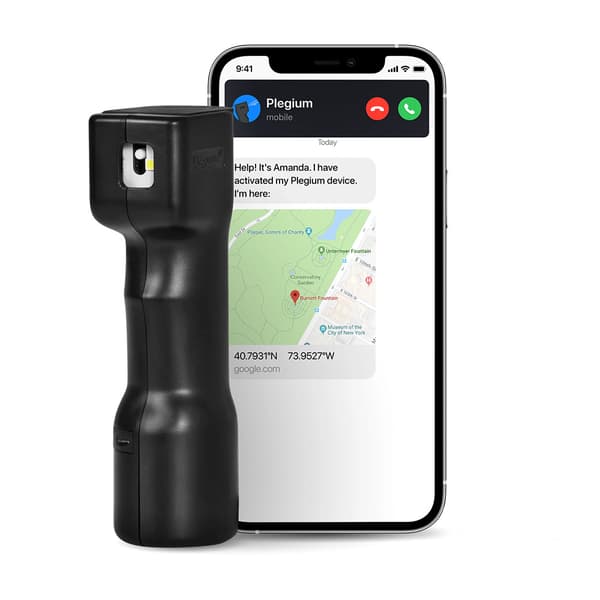 Plegium Smart Försvarsspray Svart