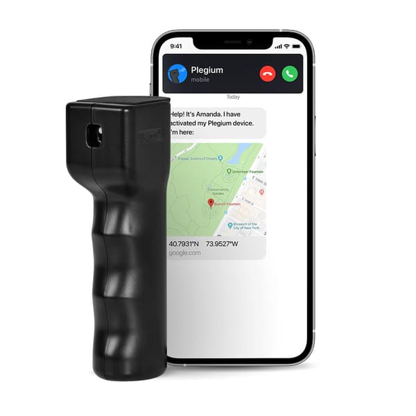 Plegium Smart Mini Försvarsspray Svart