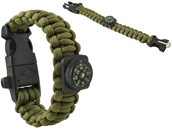Paracord Armband / Överlevnadsarmband – 5-i-1 funktioner